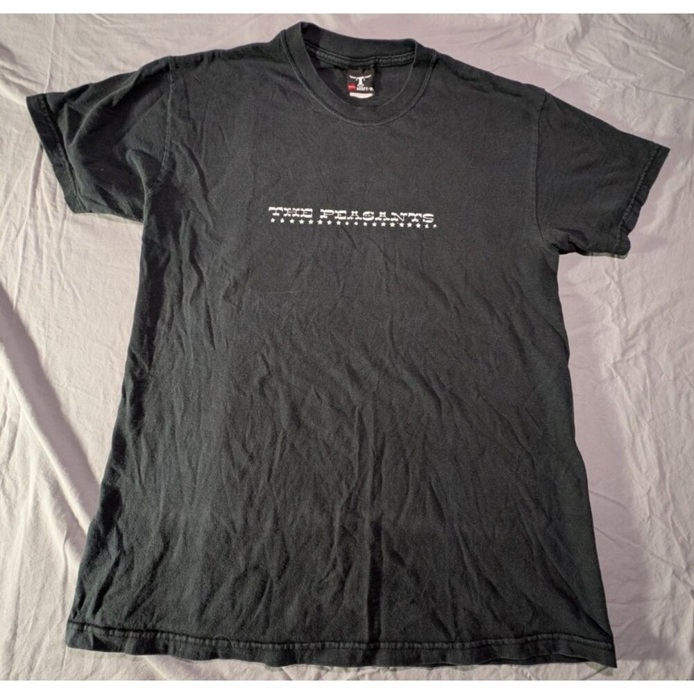 The Peasants T-Shirt Vintage Black Size Medium Indie Rock Boston Band Tee